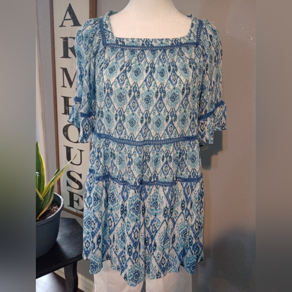 Playa Lucila Boho Style Blouse Size XS